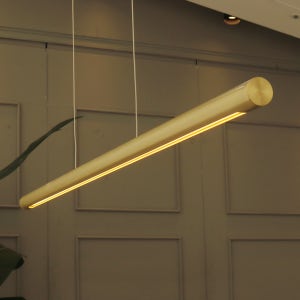 LED 리니어 펜던트 / 일자 골드 화이트 블랙 라인 1800mm 설치 카페 심플 식탁조명