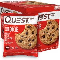 퀘스트뉴트리션 Quest Nutrition 피넛 버터 초콜릿칩 프로틴 쿠키 12개 고단백 저탄수화물