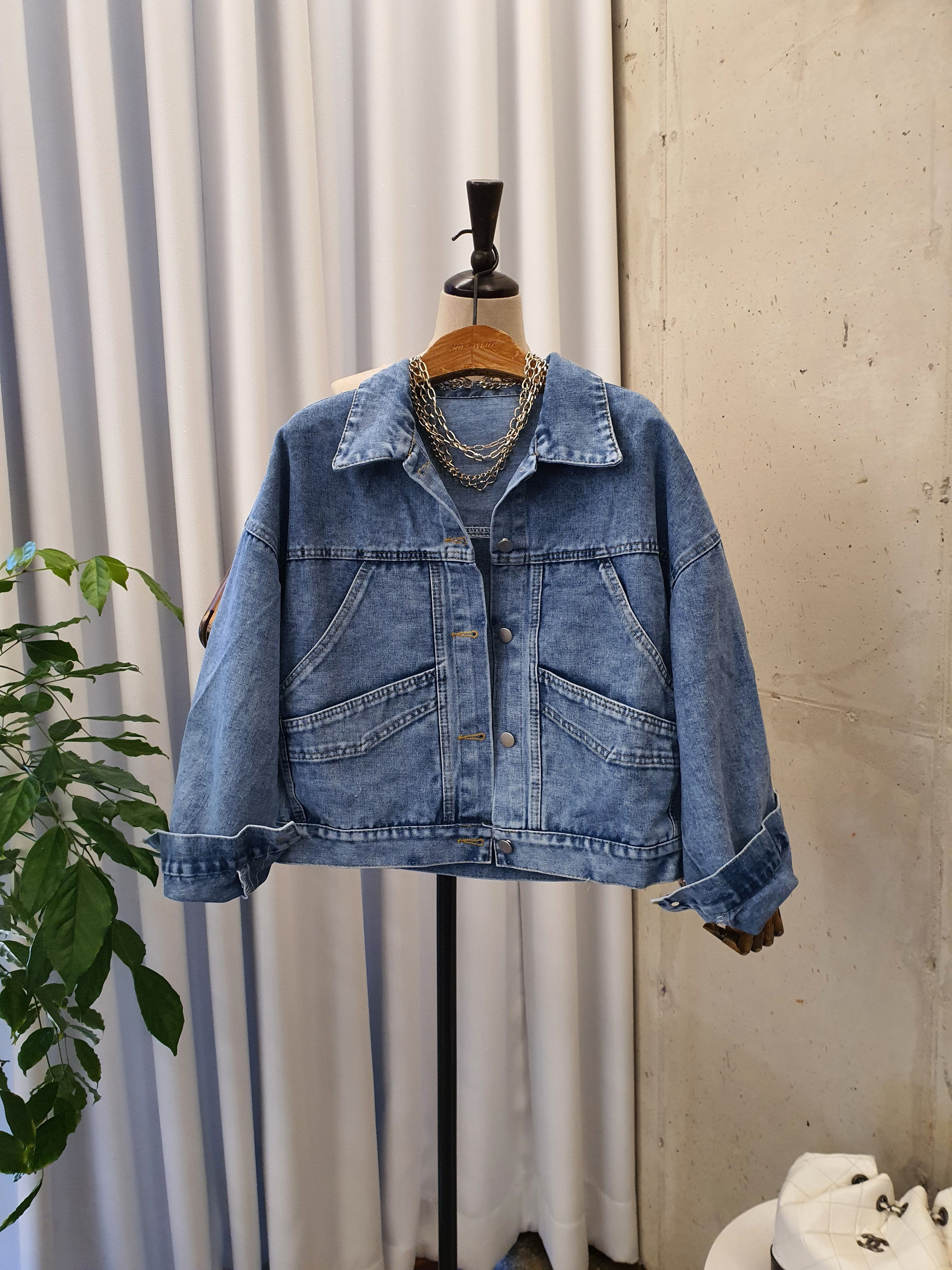 가을신상 칠리 절개 디테일 카라 청자켓