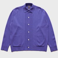 [언어펙티드] 단독_KNITTED SHIRT CARDIGAN / IRIS PURPLE