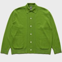 [언어펙티드] KNITTED SHIRT CARDIGAN / LIME