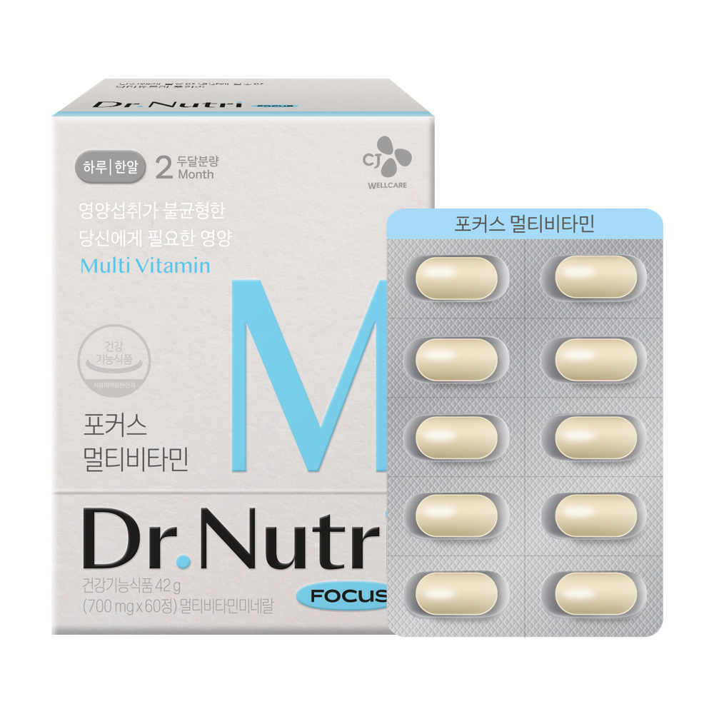 닥터뉴트리 포커스 멀티<b>비타민</b> 700mg x 60정