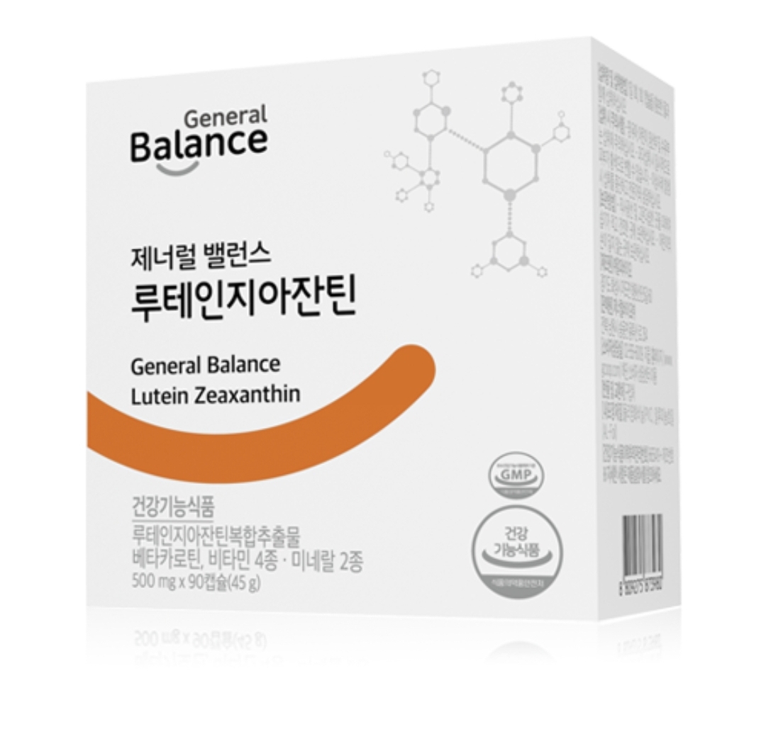 지쿱 <b>제너럴 밸런스 루테인지아잔틴</b> 500mg x 90캡슐