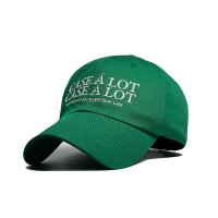 케이스어랏 Slogon logo ball cap - Green