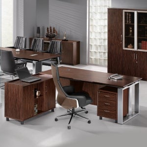 하이퍼스 ELD-002 피에라Ⅲ 흑단 책상 사무실 중역용 사장님 임원