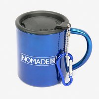 NOMADE 이중 캠핑 머그컵 카라비너 220ml N-58