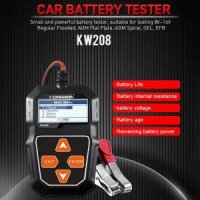 배터리 테스터 자동차 디지털 12V 용량 테스트 도구 KONNWEI-KW208 100-2000CCA