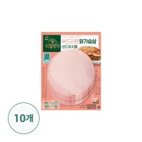 CJ제일제당 더건강한 닭가슴살 샌드위치햄 90g x 10개