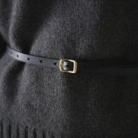 [유르트] Basic Slim Belt_Black [YA102_BK]