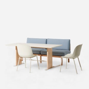 포레 컴포트 6인 베이직세트 (벤치1,PP의자2 포함)