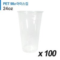 PET 98파이 24온스 아이스컵 100개