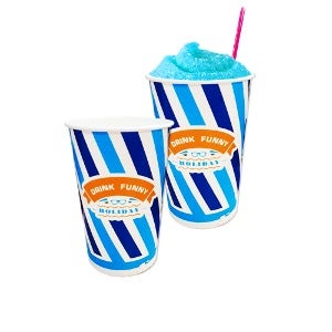 음료컵 16온스 스트라이프 양면 (뚜껑별도) ON
