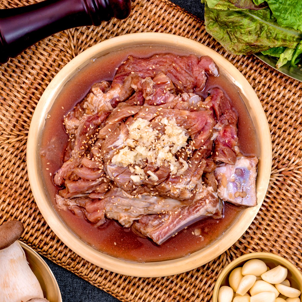 <b>밥앤</b>BaBn 양념 <b>돼지갈비</b> 국내산 한돈 1.2kg 수제<b>갈비</b> 캠핑요리  1개