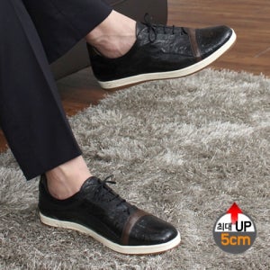 더노피 최대 5cmUP 프리미엄 스니커즈 7019 | 블랙 tnp195-black