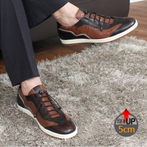 더노피 최대5cm 키높이 스니커즈 7017 | 브라운 tnp216-brown