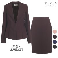 비비드시크릿가너 VIVID SET 여성정장 라운드자켓 스커트 가을봄 세트