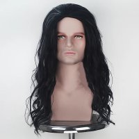 부분 가발 머리 여성 남성 정수리 hairjoy 합성 헤어 긴 곱슬 중간 dark wig for man