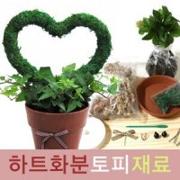 하트화분 토피어리재료