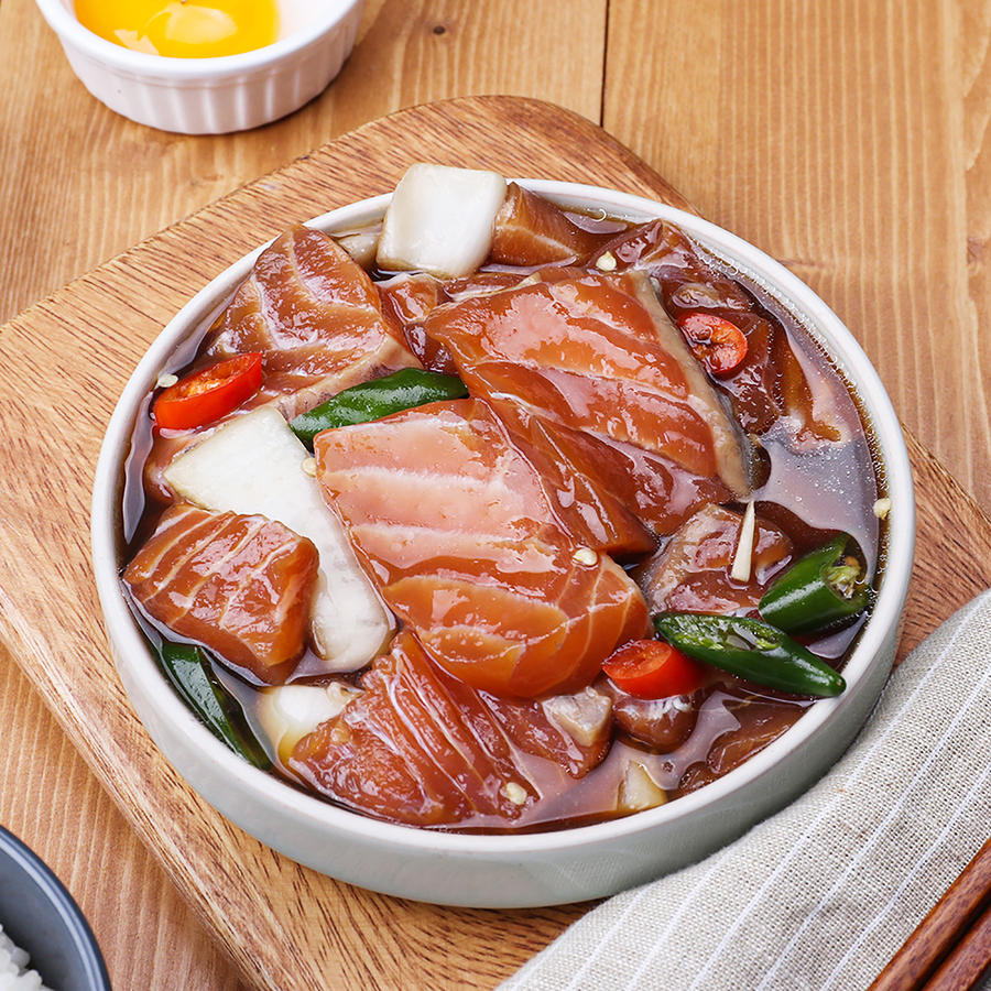 <b>바른</b>씨 간장 새우장 270g+270g 외 연어장 명란 낙지젓 반찬 간편식