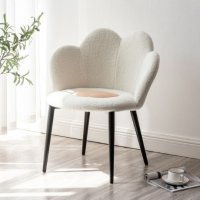 인블루가구 젤리체어 고양이 디자인 부클레 포인트 의자