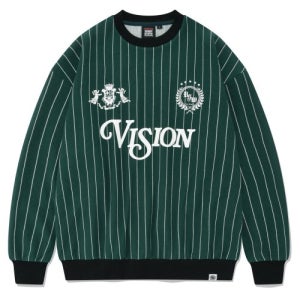 [비전스트릿웨어] VSW Vision Team Crewneck Dark Green VS2203CR08DP