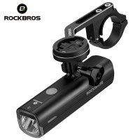 자전거 전조등 rockbros 1000 루멘 프론트 방수 usb 헤드 led 4800mah 합금