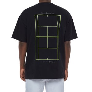 아던트, 테니스코트 세미 오버핏 반팔티(블랙)