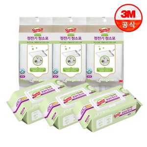 3M 베이직 정전기 청소포 표준형 150매+물걸레 청소포  90매