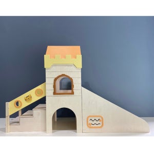 [제작상품] 미니언캐슬 미끄럼틀 / 원목 핸드메이드 사이즈변경 가능