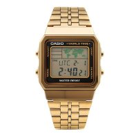 카시오 카시오 CASIO 월드타임 빈티지 디지털 공용 메탈시계 A500WGA1DF