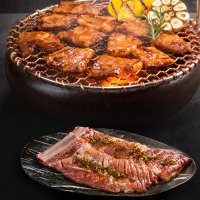 숯불 돼지갈비 양념갈비 목살 1kg