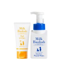 밀크바오밥 베이비 앤 키즈 페이셜 폼 300ml + 선크림 80ml (SPF50+)