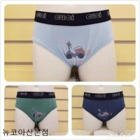 꾸씨꾸씨 산본아울렛 60 80호 모달삼각팬티 3매 - 사방스판 남아모달팬티- CBF03