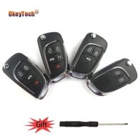 DYDOB OkeyTech-수정된 플립 폴딩 교체 자동차 키 셸 쉐보레 노바 아베오 크루즈 Opel Vauxhall Zafira Ast