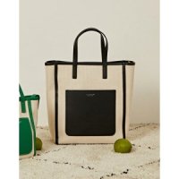 질스튜어트 질스튜어트뉴욕 ESSENTIAL CANVAS 포켓 세로형 토트 캔버스백 JABA2F930BK