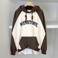 이중합포 WINSTONE 박스 후드 티셔츠