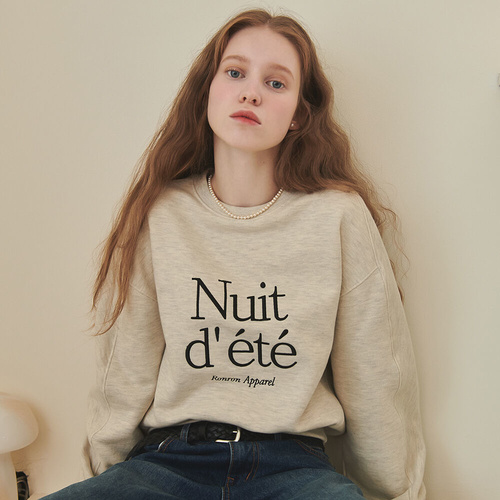 [론론] NUIT D ETE SWEATSHIRT OATMEAL