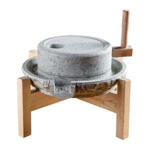 맷돌 전통 옛날 수동 공예품 손절구 돌솥 콩 두유