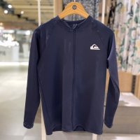 QUIKSILVER 퀵실버 주니어 레귤러핏 긴팔 래쉬가드 집업 상의 KC21BR200NVY