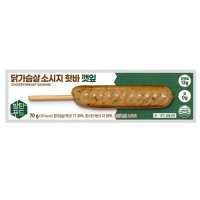 에스앤비푸드 방탄푸드 닭가슴살 소시지 핫바 깻잎 70g