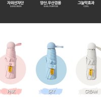 UMBRELLA 초미니 캡슐 파스텔 6각 양우산 파우치