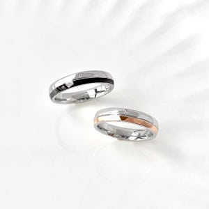 1+1 SET 각인 써지컬 타임즈 커플링 세트 반지, TORING❤️각인커플링