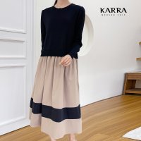 카라 KARRA 블랙라인플레어원피스 KB2FOP094C