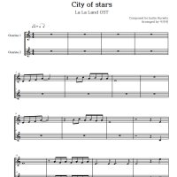 City of stars 라라랜드OST 오카리나 2중주 악보