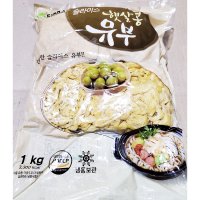 대용량 고명 유부 5kg 업소용 벌크 냉동 자른것 국수