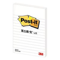 3M 포스트잇 백색라인 스노우화이트 102x152mm 660-50