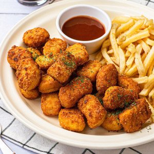 마니커에프앤지 마니커 리얼통살 치킨너겟 300g x 4팩/국내산 닭고기 80.75%