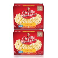 오빌렌덴바커 Orville Redenbacher’s Butter Microwave Popcorn 오빌 렌덴바커스 버터 팝콘 전자레인지 93 3g 12봉 2팩