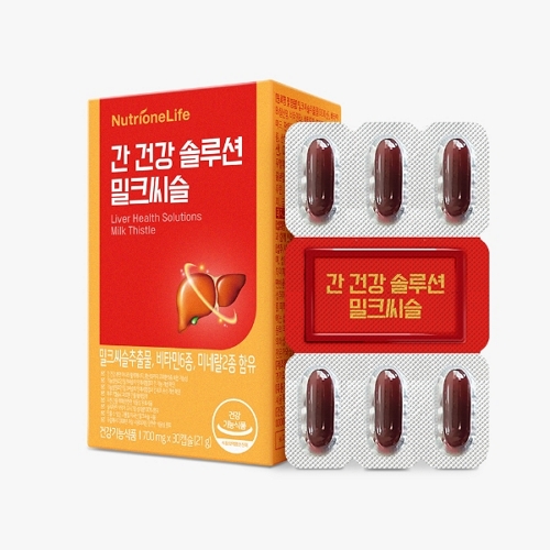 뉴트리원라이프 <b>간 건강 솔루션</b> 밀크씨슬 700mg x 30캡슐