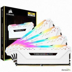 CORSAIR DDR4-2666 CL16 VENGEANCE PRO RGB WHITE 패키지 (64GB(8Gx8))